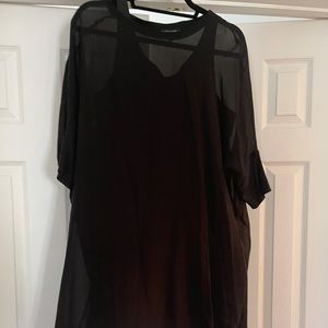 Black Eileen Fisher dress